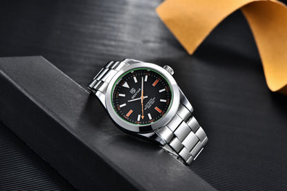BENYAR – Neue Herrenuhr, Luxusmarke, mechanische Automatikuhr, wasserdicht bis 50 m, sportliches Modell mit leuchtenden Zeigern