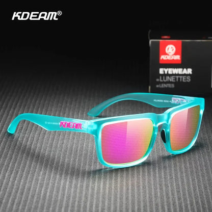 New Colors KDEAM-PLUS Large Size Square Unisex Sunglasses Polarized Photochromic Oversized Sun Glasses Fashion Anti Glare Mirror