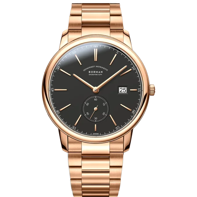Orologio BORMAN BM3817 TOP nuovo 42 da uomo di lusso, meccanico automatico, vetro zaffiro, ultrasottile, impermeabile 50M, con sottoquadranti