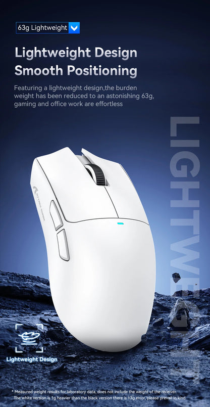Attack Shark X11&R1 Tri-Mode-Bluetooth-Wireless-Maus mit Ladestation, RGB, ergonomische leichte Maus, PC-Gaming-Zubehör
