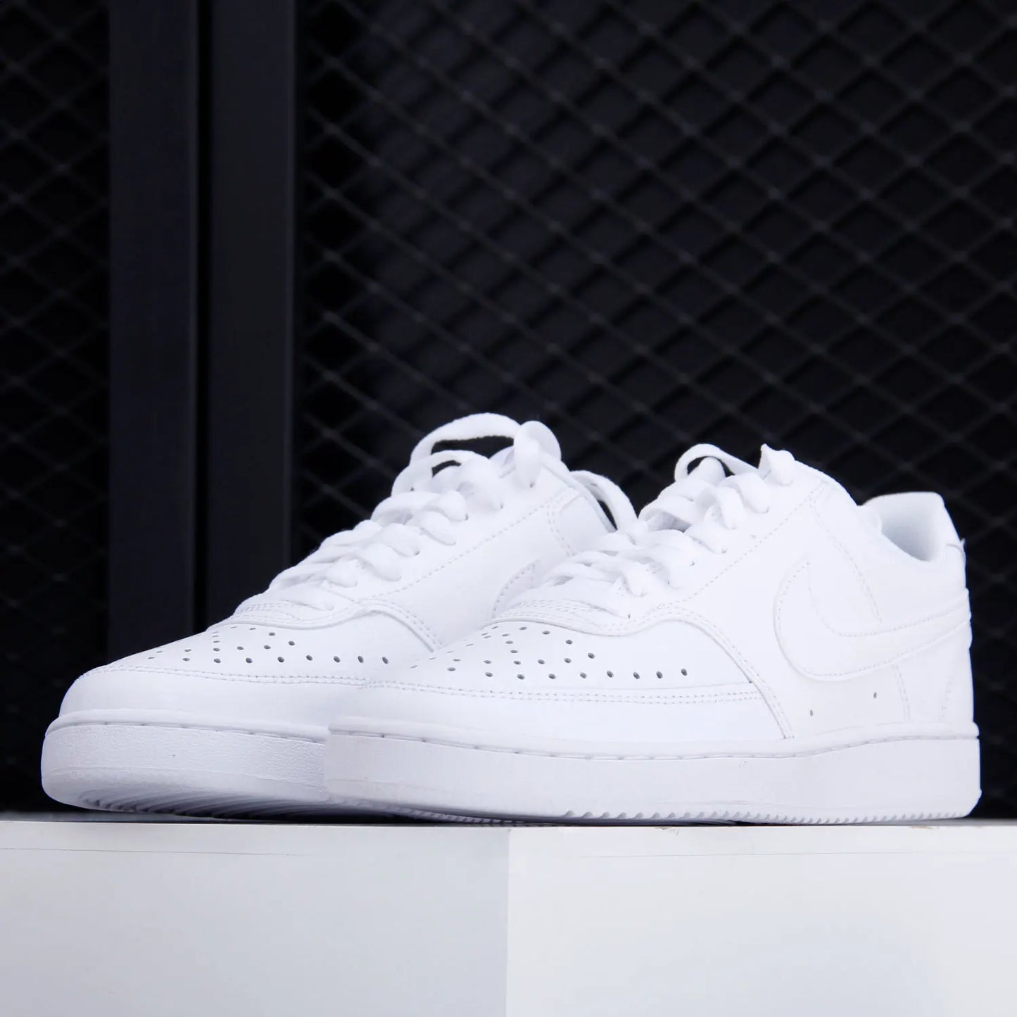 Nike Genuine Court Vision Low Ténis unissexo de cano baixo duráveis CD5434-100