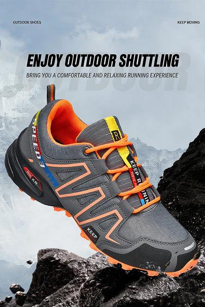 Sapatilhas de Caminhada de Alta Qualidade para Homem, Ténis Outdoor, Sapatos de Escalada, Sapatilhas de Trekking para Mulher, Sapatilhas Táticas Antiderrapantes
