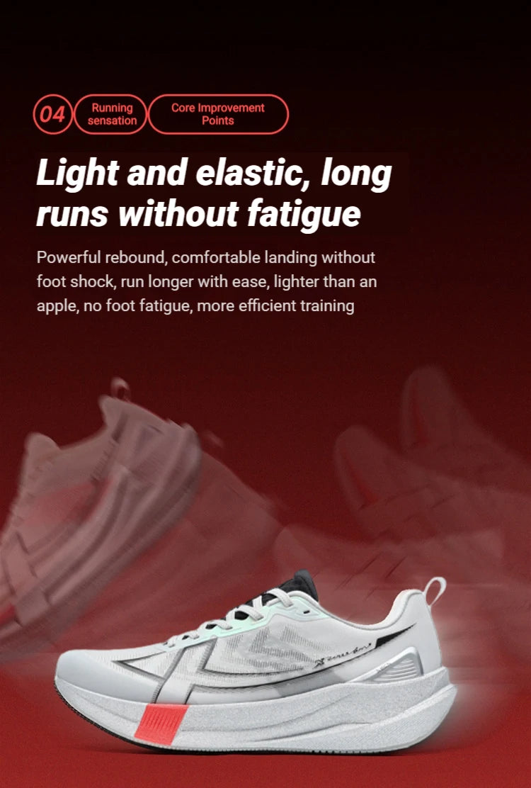 Xtep 2000km 5.0 Jogging Running Shoes for Women Cushion Fashion Color Durable Resistant Elasticity Sole Sneakers 874118110024