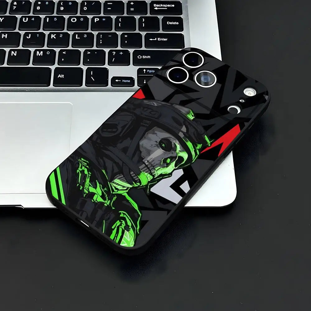 COD Call Of Duty G-Ghosts Phone Case For IPhone 17 Air 16 E Pro Max 15 14 13 Mini 12 Pro 11 Max Plus Black Soft Shell