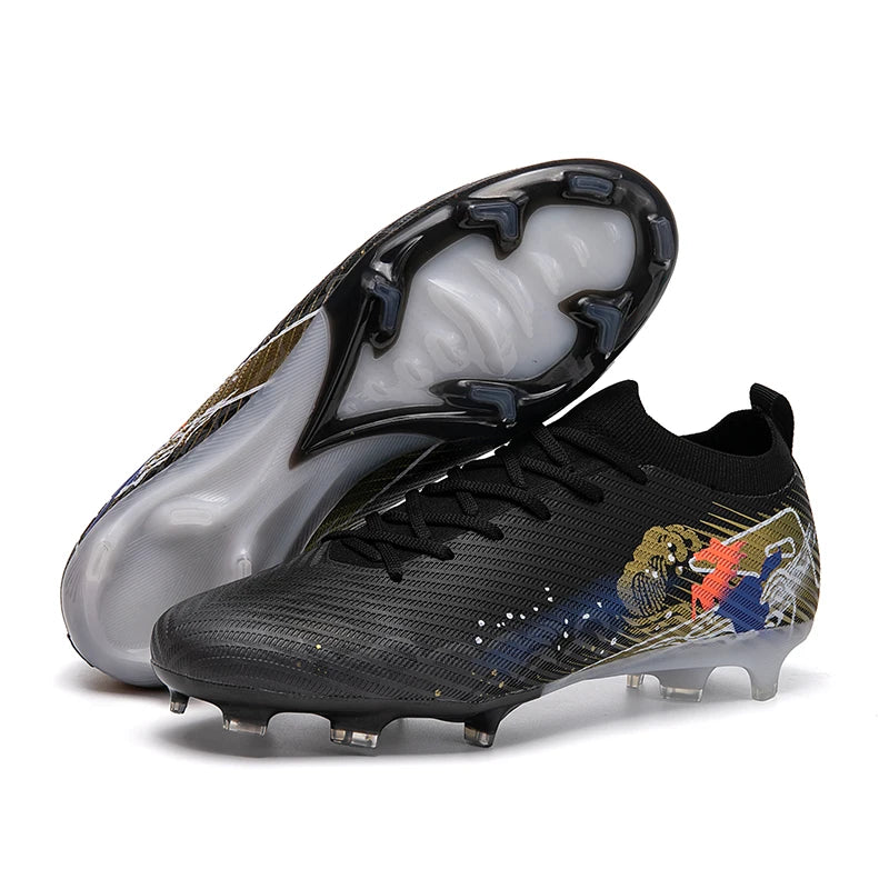 Chaussures de football pour hommes, bottes de football professionnelles originales, chaussures de terrain décontractées de haute qualité, ultra-légères, antidérapantes, pour activités de plein air.