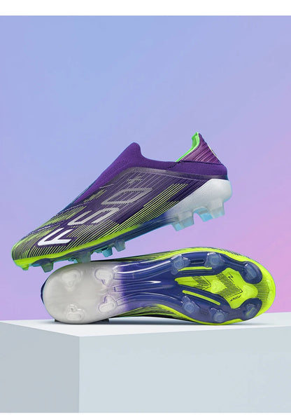 Sapatilhas de Homem Novas com Pitons para Relva, Ténis de Futebol de Alta Qualidade, Chuteiras de Futsal Antiderrapantes para Interior, Modelo Cano Alto para Exterior Mais Vendido