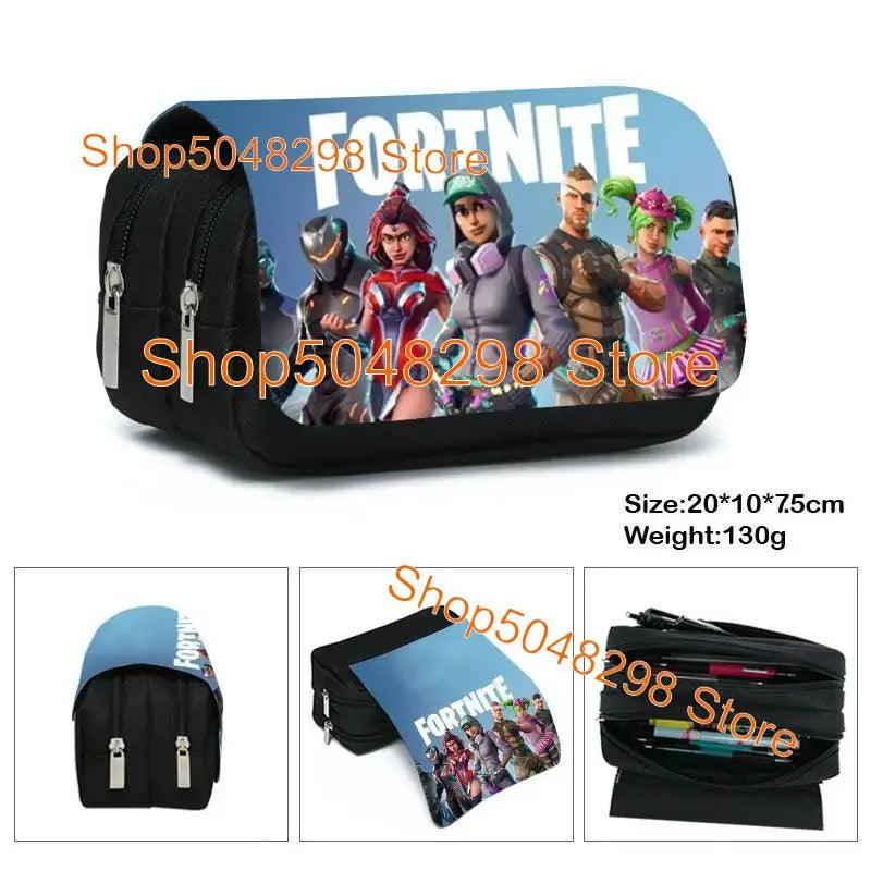 Hot game Fortnited 3PCS Backpack Set Teenager Student Travel Bag Fortress Night 3D School Knapsack Popular Games Rucksacks