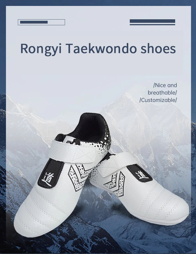 Taekwondo Shoes Breathable Wear-Resistant Kickboxing Kung Fu Professional Taekwondo Martial Arts Sneaker Shoes Kids to Adult
