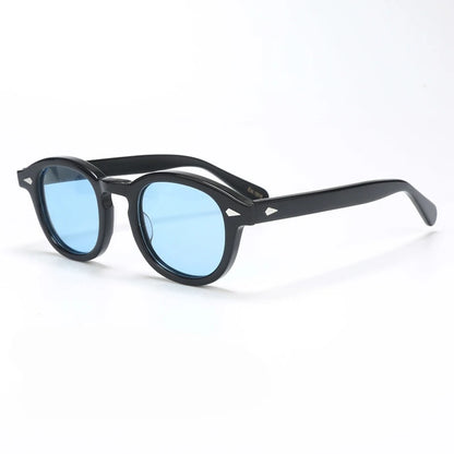 Polarized Sunglasses Men Women Johnny Depp Lemtosh Style Sun Glasses Retro Round Acetate Frame UV400 Lens Oculos