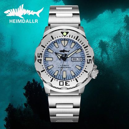 Heimdallr Sharkey Monster V2 Herren-Taucheruhr, 316L-Edelstahl, Japan NH36A-Uhrwerk, 200M wasserdicht, mechanische Herrenuhr