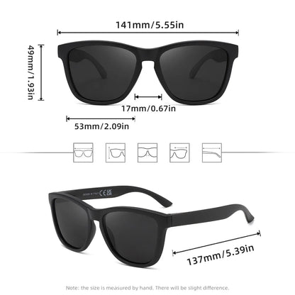 Square Frame Sunglasses Polarized UV400 Casual Men Women Driving Glasses Ultralight Unisex