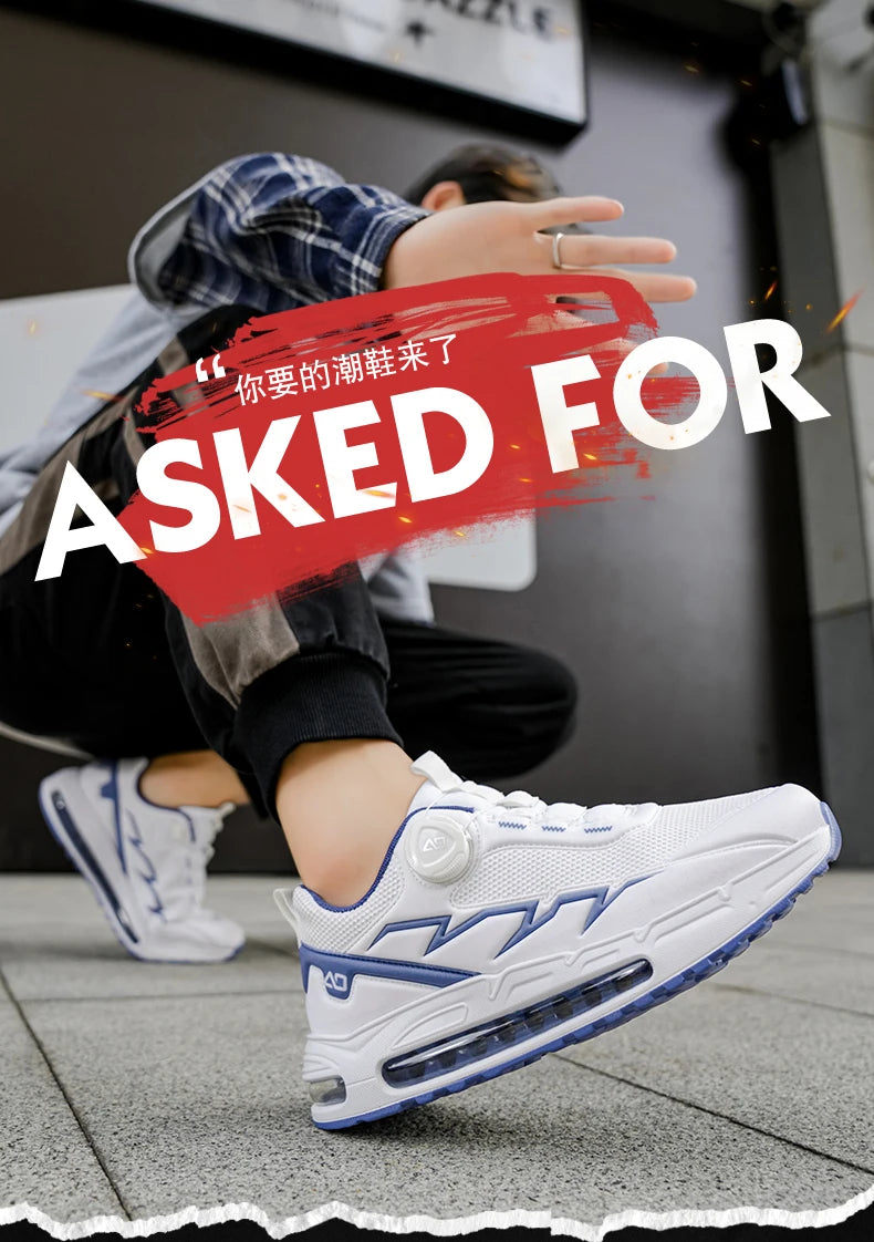 Spring & Summer Men's Running Shoes Outdoor Hiking, Wear-Resistant Trail Shoes with BOA Closure, Breathable Sports & Casual Style