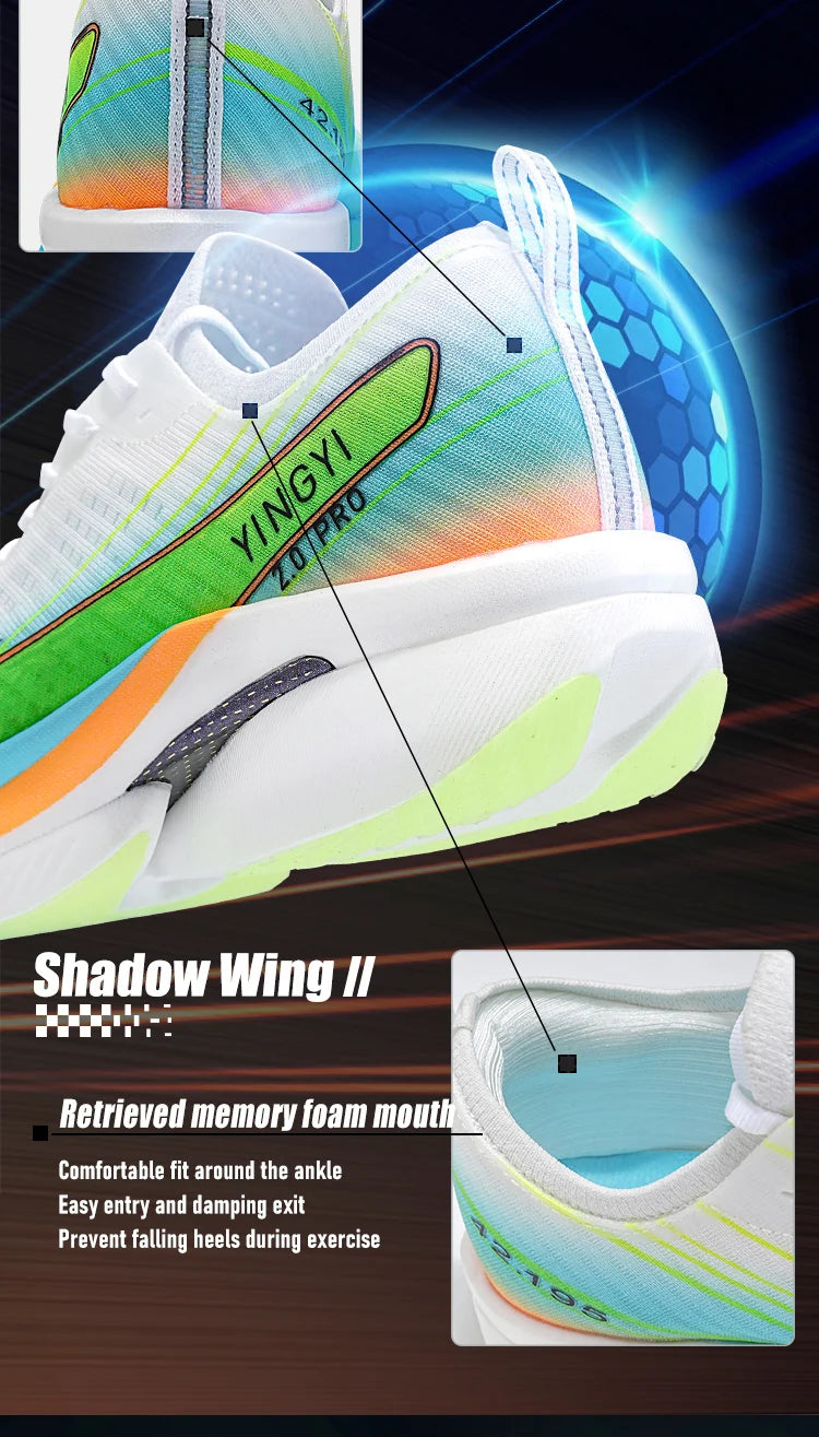 2025 IRUNSVAN SHADOW WING 2.0 PRO Marathon Air Cushion Sports Running Shoes, Carbon Plate Trail Running Shoes, Lightweight Sneakers