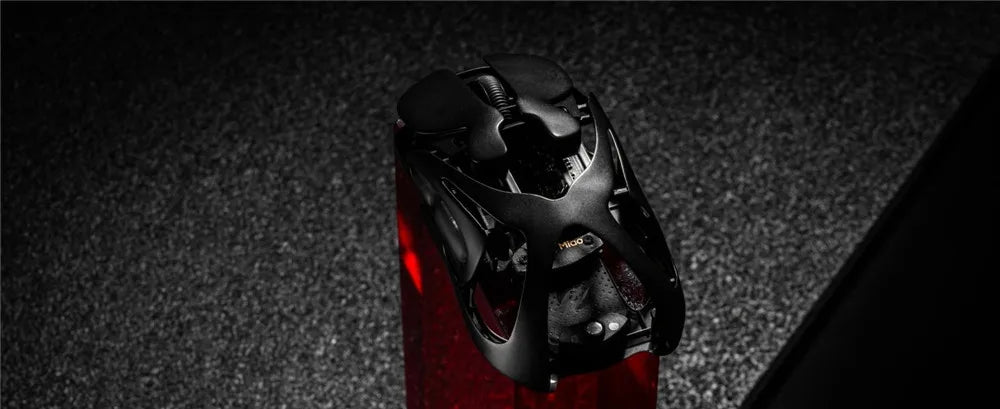 Angry Miao Infinity gaming vezeték nélküli egér, fém, ultrakönnyű, üreges kialakítás, hot-swappable, PAW3950, dupla 8K, vezetékes, tri-mode