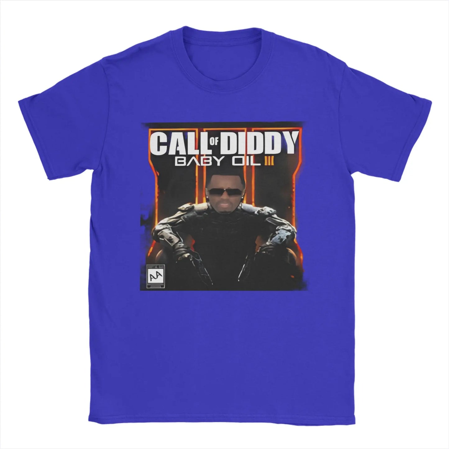 Men T-Shirt Call of Diddy Party Brainrot Sigma Humorous 100% Cotton Tees Short Sleeve  T Shirt O Neck Clothes Classic