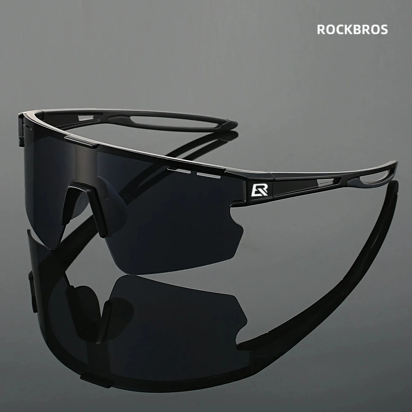 ROCKBROS New Bicycle Glasses, UV400, Anti Stray Light, Suitable for Cycling, Driving, Fishing, Hiking, Etc
