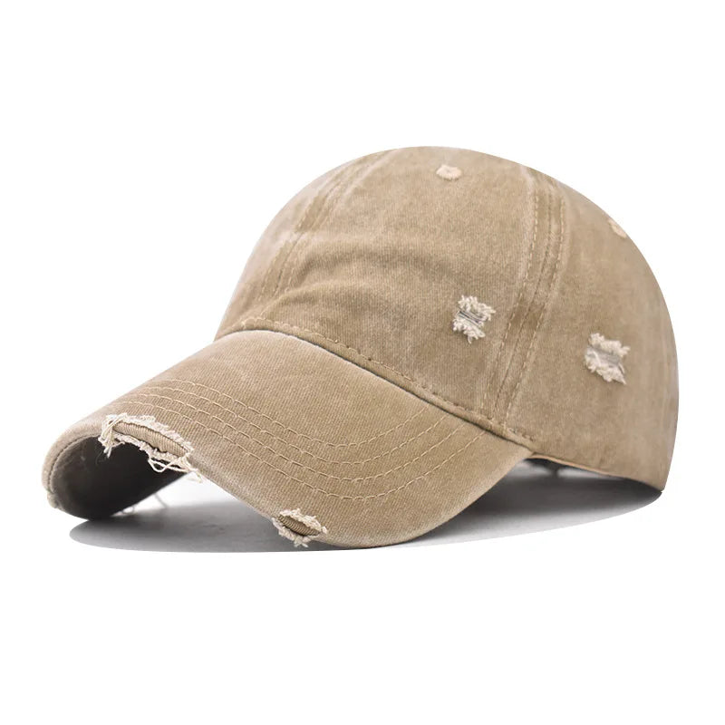 Distressed Baseball Cap Dad Hats for Men Women Vintage Washed Cotton soft crown Hat Adjustable Low Profile Unisex Style Headwear