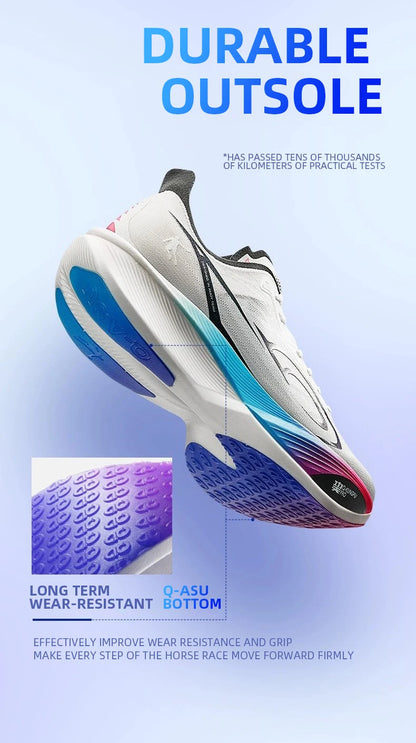 QIAODAN Feiying PB3 Enhanced Edition Professional Marathon Carbon Board Running Shoes 2025 Men's Sneakers QDB023251299T