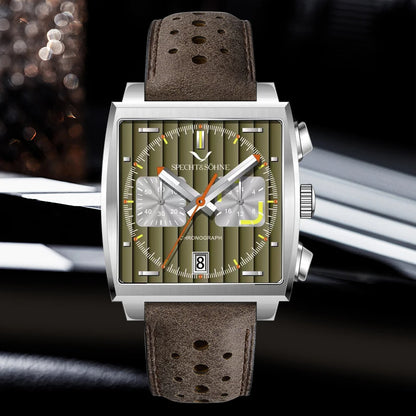 Specht&Sohne 2025 New Men's Watches Quartz Sport Watch Stainless Steel Leather Strap Japan Miyota VK63 Chronograph