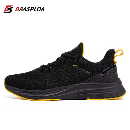 Baasploa Scarpe da running uomo nuove in mesh traspirante, sneakers sportive taglie forti 41-48, scarpe casual classiche da uomo antiscivolo per outdoor, comfort elevate