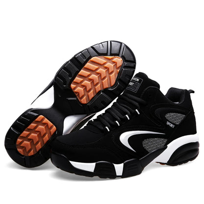 Sneakers da uomo taglie forti con color block di tendenza, comode, antiscivolo, con lacci, scarpe casual resistenti per attività outdoor maschili