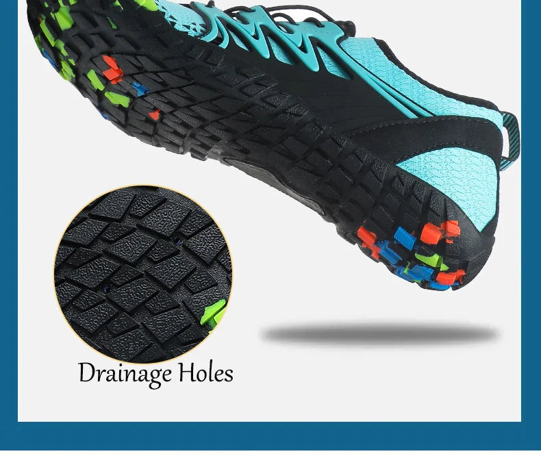 Unisex Wading Shoes Quick-Dry Aqua Shoes Drainage Water Shoes Beach Sports Swim Sandals Yoga Barefoot Diving Surfing Sneakers