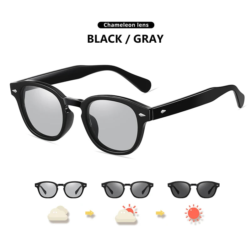 LM NEW Fashion Photochromic Sunglasses Women Men Polarized Blue Eyewear Drivign Outdoor UV Protection Eyewear gafas de sol mujer