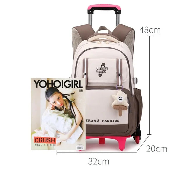 Fortnite Schüler-Rollrucksack mit großem Fassungsvermögen, wasserdichtem, leichtem Design, minimalistischer Laptop-Schultasche und lässiger Reisetasche