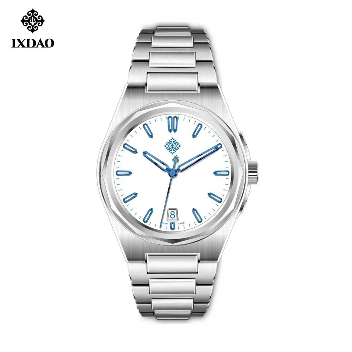 IX&DAO 2026 New Warrior 37mm Men's Automatic Mechanical Watch Enamel Plate Miyota 9015 Sapphire Stainless Steel Waterproof 10 Bar