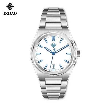 IX&DAO 2026 New Warrior 37mm Men's Automatic Mechanical Watch Enamel Plate Miyota 9015 Sapphire Stainless Steel Waterproof 10 Bar