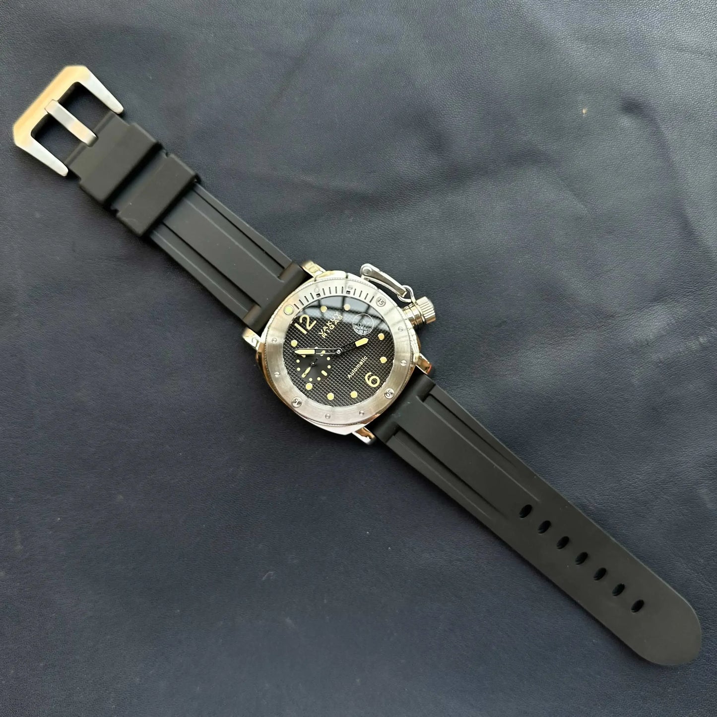 Men's Automatic Mechanical Watch Navy Military Watch for Seagull ST25 Automatic Movement Super Luminous 200 Waterproof