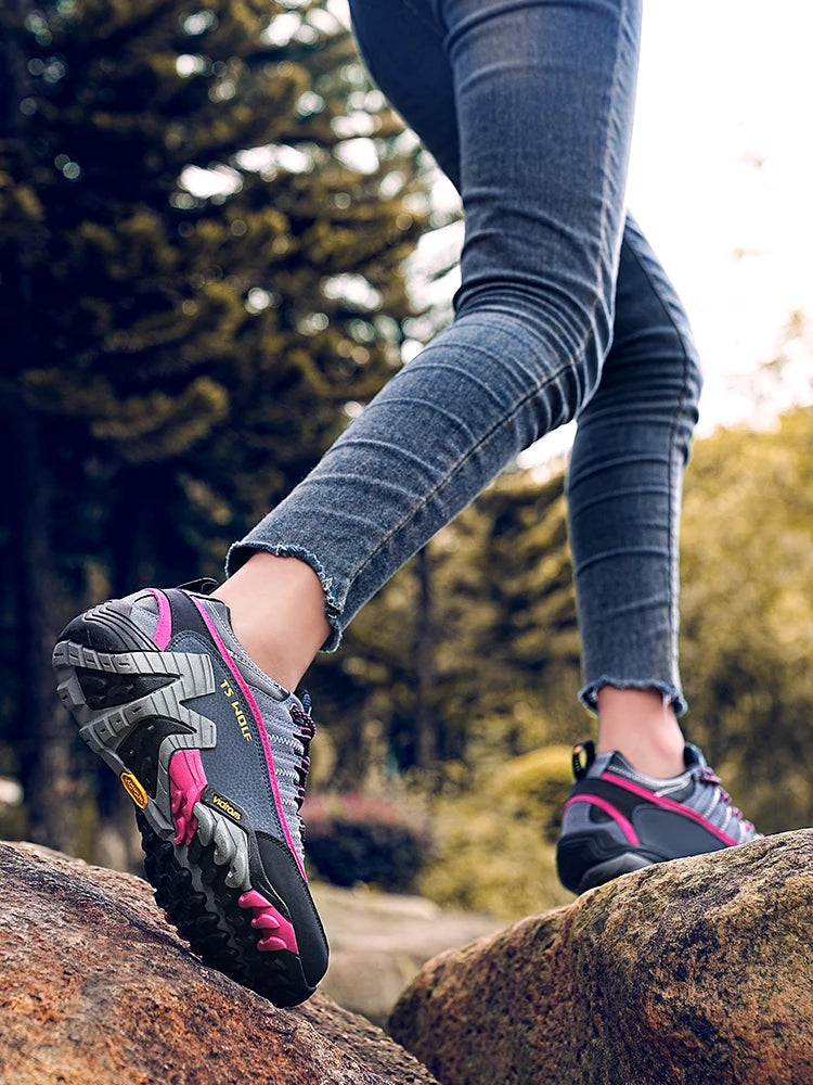 Zapatillas de trekking para hombre Outdoor Lover, impermeables, botas de montaña de cuero genuino, calzado táctico para caza en bosque