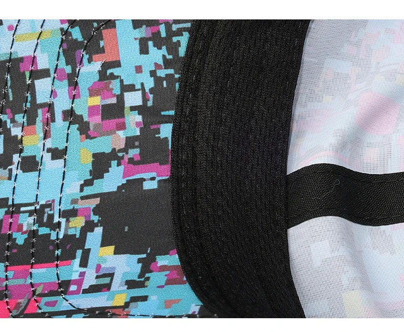 Summer Graffiti Light Board Baseball Cap Unisex Outdoor Sun Protection Hat Fashion Sports Cap Casual Duckbill Cap