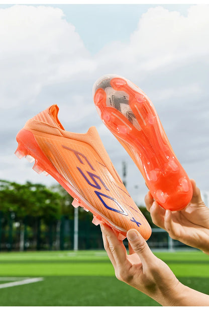New Men's Football Boots Turf Comfortable Ultralight Soccer Shoes Non-Slip Sport FG Grass Cleats Futsal Indoor Adult Non-Slip