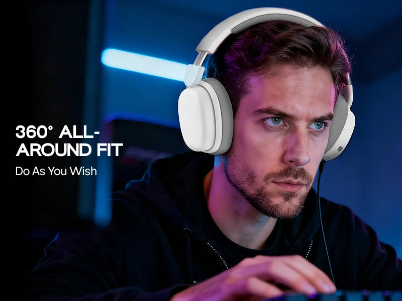AULA G7 Pro Gaming-Headset 7.1 Surround Sound Kabellose Bluetooth 5.3-Kopfhörer mit geräuschunterdrückendem Mikrofon für PS5/PS4/PC/Switch