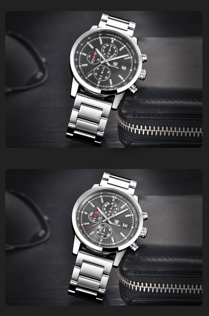 Montre pour homme BENYAR 5102 – Chronographe sportif de luxe à quartz, accessoire de mode d'une grande marque