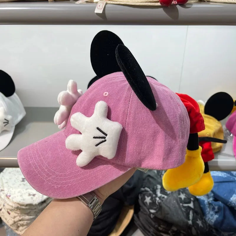 Cute Cartoon Mouse Ears Baseball Cap for Girls Anime Duckbill Sunscreen Sunshade Fashion Trend Y2K Style Outdoor Hat