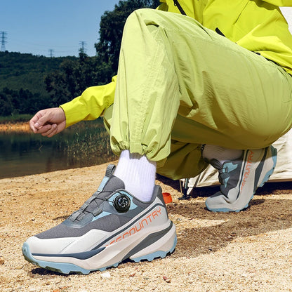 Ténis de corrida para homem em malha respirável, para exterior, montanha, todo-o-terreno e escalada, resistentes ao desgaste e confortáveis, com estilo moderno