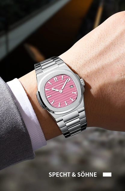 Specht & Söhne New Arrivals Men's Watch Rose Gold 5711 Classic Sports Watches Ultrathin Stainless Steel Sapphire 50M Waterproof