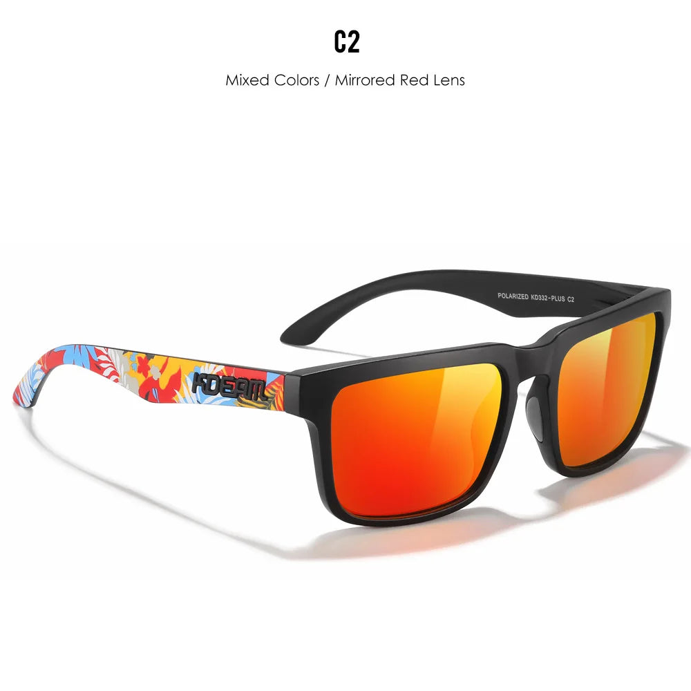 KDEAM Large Size Square Men's Sunglasses Polarized Photochromic Oversized Sun Glasses Fashion Women Shades Upgraded Edition