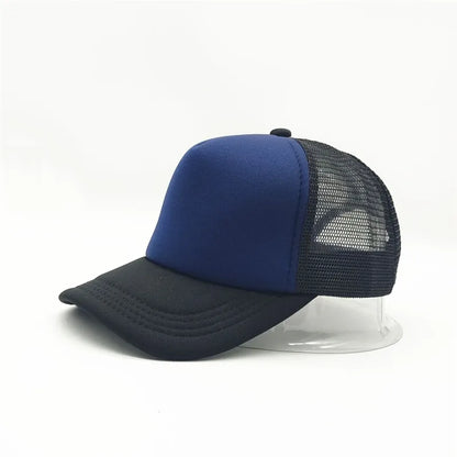 Customized Logo Mesh Baseball Caps Men Women 5 Panel Cheaper Trucker Hats Sports Team Snapback Caps Summer Sun Dad Hat Gorras