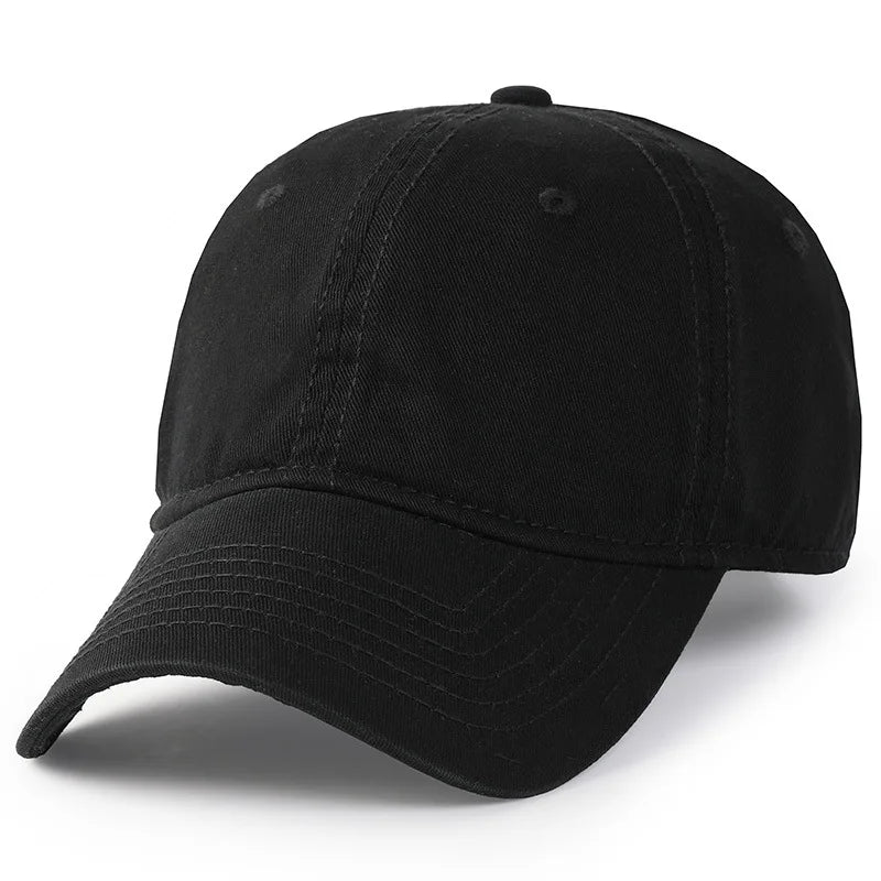 Big Head Plus Size Baseball Cap 100% Cotton Fits Men Women Adjustable Dad Hat Oversize 58-60cm 61-65cm
