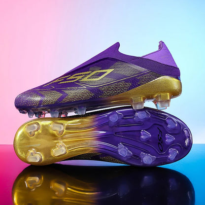 Nouvelles chaussures de football pour hommes, crampons mi-montants de haute qualité, légères, antidérapantes, pour l'extérieur et l'entraînement sur gazon, modèle très vendu