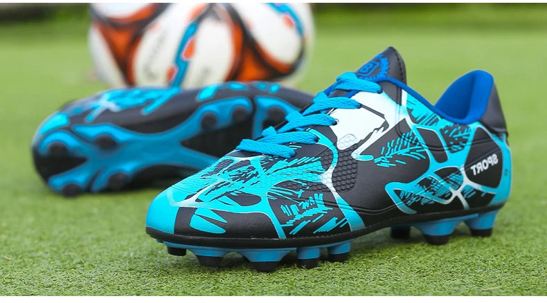 Chaussures de football pour hommes et enfants, crampons, ultra-légères, antidérapantes, pour terrain gazonné, chaussures de football professionnelles pour adultes, chaussures d'entraînement pour garçons, livraison direc