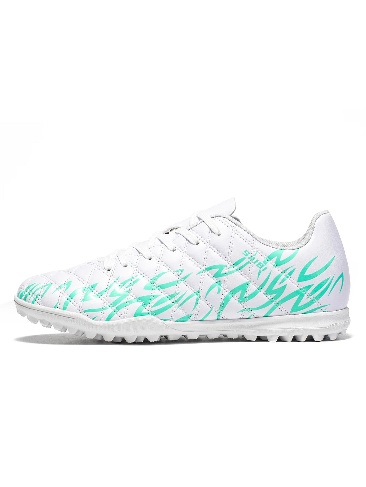 Chaussures de football TF multi-terrain adaptables, en tissu PU respirant et doux pour la peau, semelle en caoutchouc antidérapante, stabilité optimale pour l'entraînement quotidien