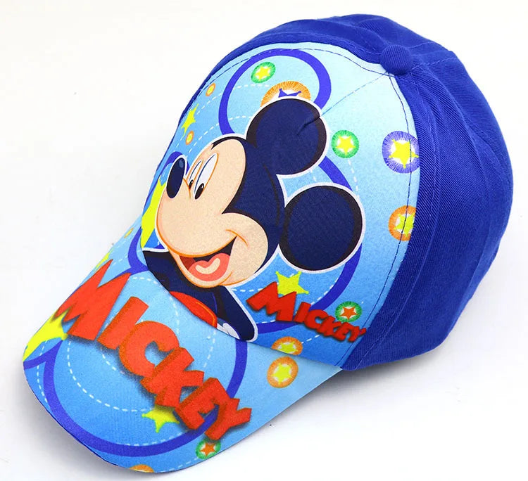 Disney Toy Story Cars Mickey Mouse Polycotton Baseball Cap Boy Girl Animation Figure Cartoon Printed Peaked Cap Birthday Gifts