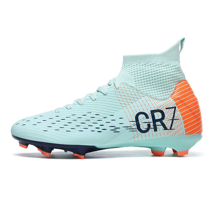 TF Long Stud Training Football Cleats Wear-Resistant Breathable Firm Ground Outdoor Match Training Sports Footwear