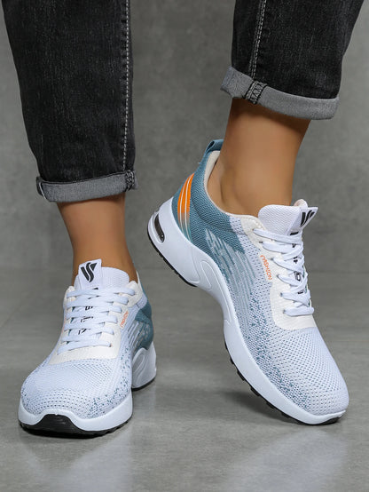 Herrenschuhe, lässige Herrenschuhe, atmungsaktives Mesh, Luftpolsterung, weiche Sohle, modische Sportschuhe im Color-Block-Design