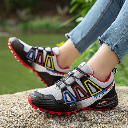 Men's Waterproof Hiking Shoes Wear-Resistant Outdoor Leather Hiking Hunting Tactical Sports Shoes