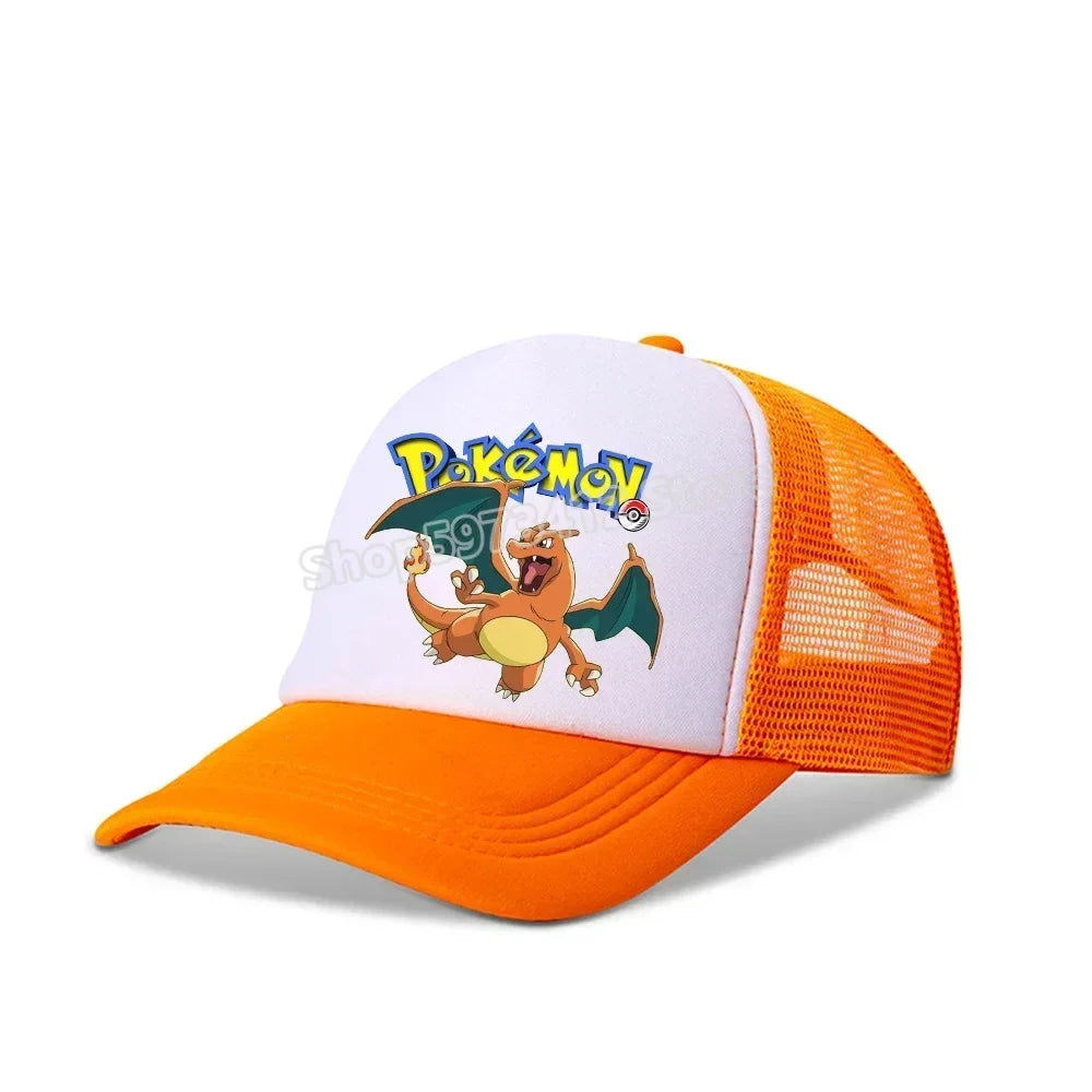 Pokemons Baseball Cap Pikachu Charizard Gengar cartoon Peaked Hat Kid Adult Summer Outdoor Sport Hat Boy Casual Fashion Cap Gift